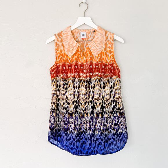 CAbi 3078 Love Watercolor Blouse Small - Picture 6 of 6